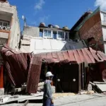 Edificios dañados tras los terremotos en Venezuela