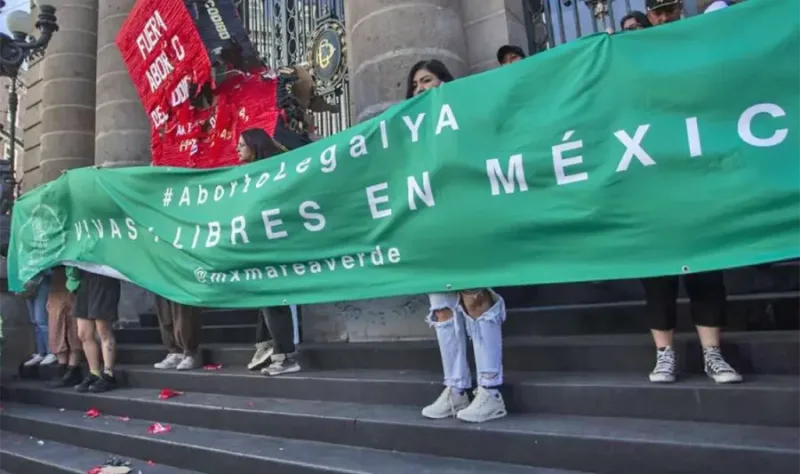 Manifestación por la despenalización del aborto en México