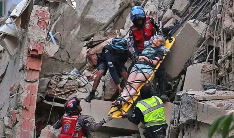 Zona afectada por los terremotos en Venezuela