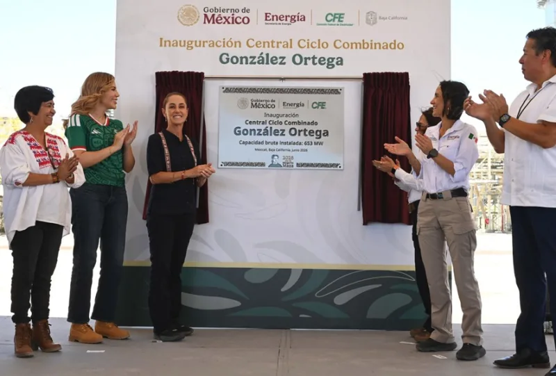 Nueva central de CFE en Mexicali suma 653 MW al sistema eléctrico nacional