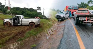 Motociclista muere tras impactarse contra tráiler en tramo Tapachula-Huixtla