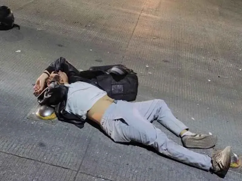 Motocicleta involucrada en accidente vial en Tuxtla Gutierrez