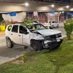 Camioneta danada tras carambola en el Libramiento Norte de Tuxtla Gutierrez
