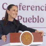 Claudia Sheinbaum durante conferencia matutina en Palacio Nacional