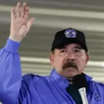 Daniel Ortega durante acto publico en Nicaragua