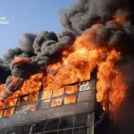 Daños en Kiev tras ataque ruso