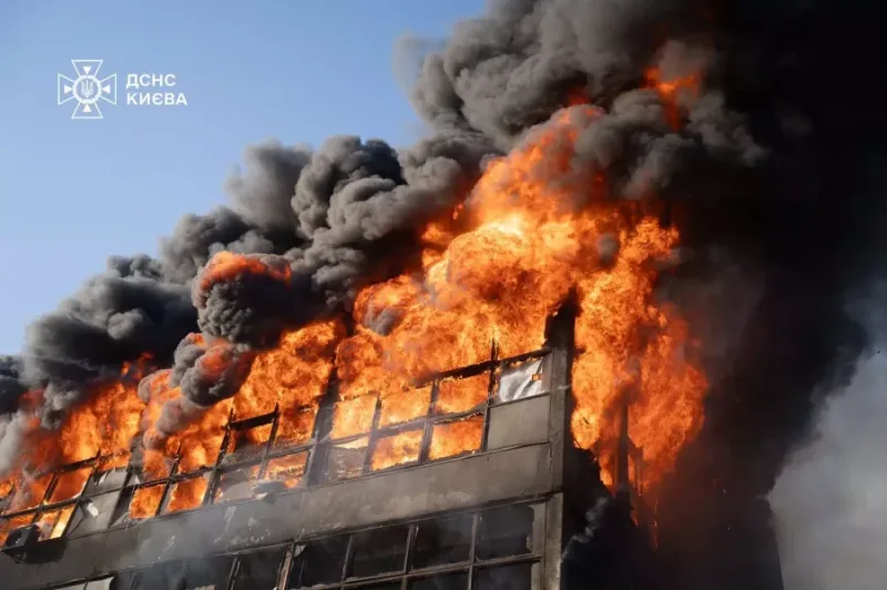 Daños en Kiev tras ataque ruso