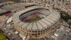 Vista aérea del Estadio Azteca en Ciudad de México