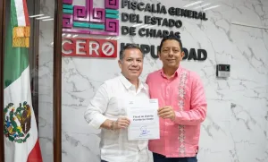 Autoridades de la Fiscalía General del Estado de Chiapas