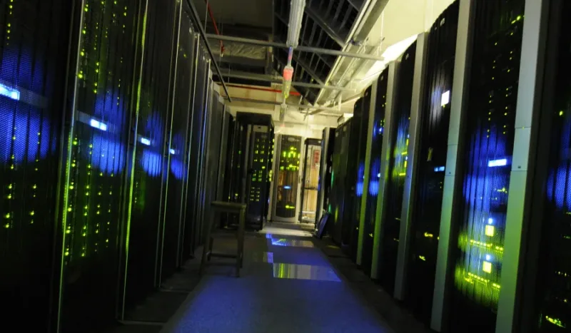 Sala de servidores como imagen de referencia tecnológica