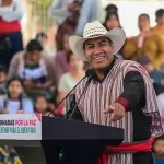 Eduardo Ramírez durante la Jornada por la Paz en Pantelhó, Chiapas