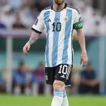 Lionel Messi con la selección de Argentina durante la Copa del Mundo