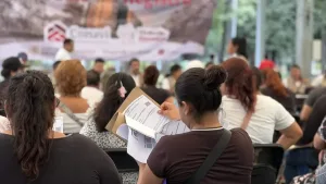 Familias realizan tramite para el programa Vivienda para el Bienestar en Tapachula
