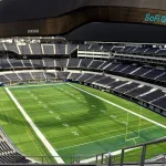 Interior del SoFi Stadium, sede mundialista en Los Ángeles