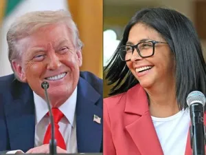 Representantes de Venezuela y Estados Unidos en relación con el acuerdo petrolero anunciado