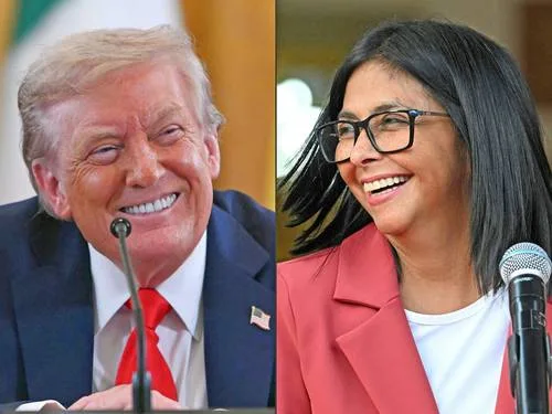 Representantes de Venezuela y Estados Unidos en relación con el acuerdo petrolero anunciado