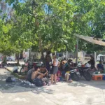 Integrantes de la caravana Sueños sin Fronteras durante su estancia en Escuintla