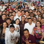 Participantes en el Campamento Nacional de Formación Política para Jóvenes en Palenque