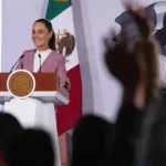La presidenta Claudia Sheinbaum durante información sobre acciones de gobierno