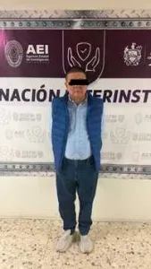 César Jáuregui tras su detención en Chihuahua, según la fotografía difundida por la coordinación de seguridad municipal