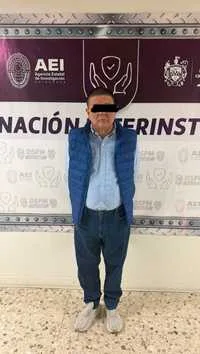 César Jáuregui tras su detención en Chihuahua, según la fotografía difundida por la coordinación de seguridad municipal