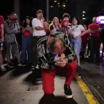 Seguidor de Luiz Inácio Lula da Silva durante una concentración electoral en São Paulo