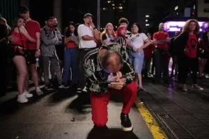 Seguidor de Luiz Inácio Lula da Silva durante una concentración electoral en São Paulo