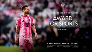Lionel Messi recibe el Premio Princesa de Asturias de los Deportes